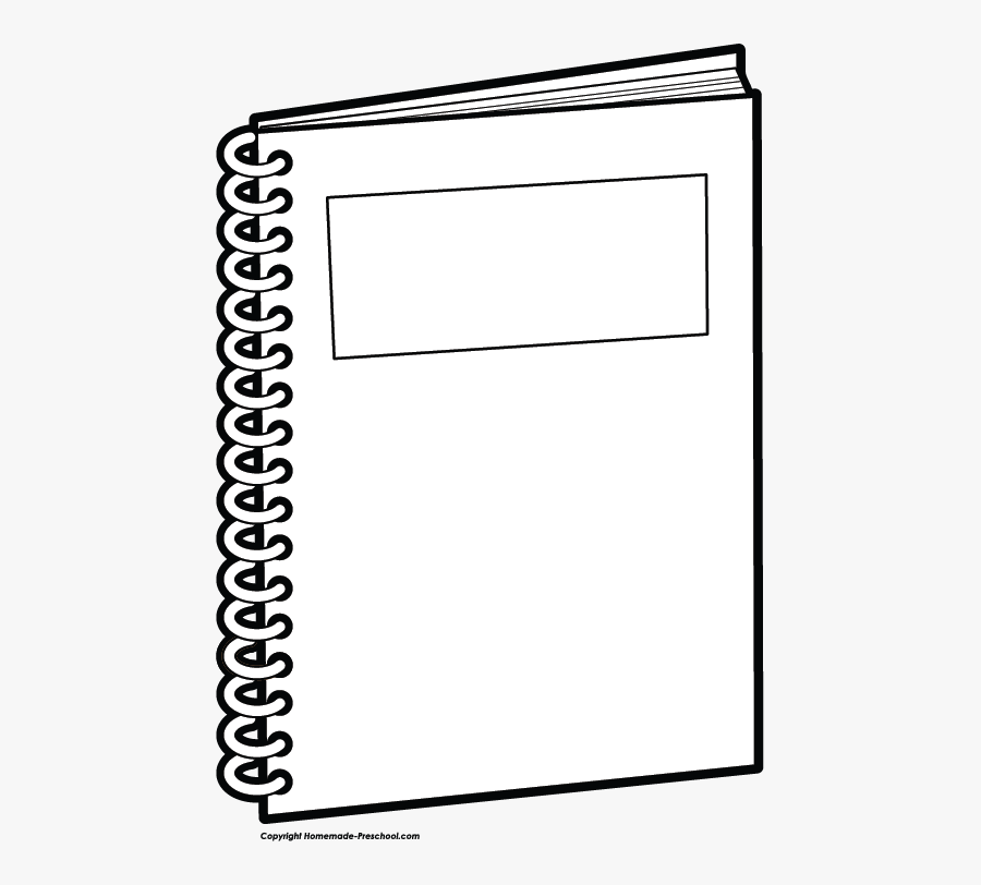 Clip Art Coloring Page Notebook, Transparent Clipart