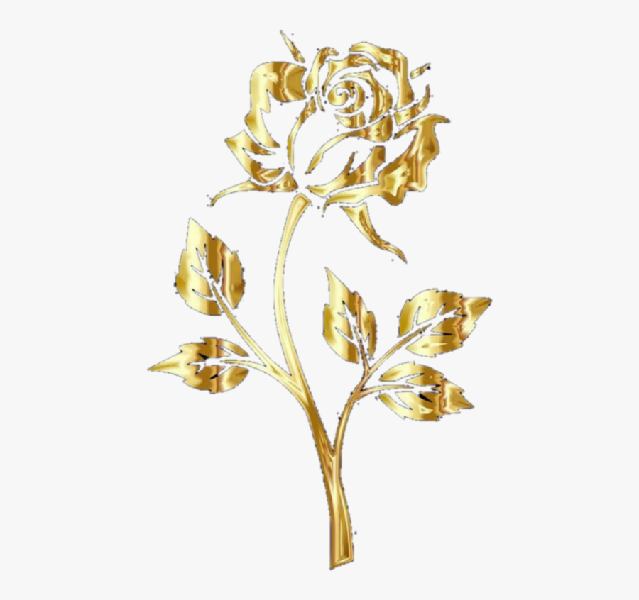 Transparent Page Accents Clipart Free - Transparent Background Gold Floral Png Border, Transparent Clipart