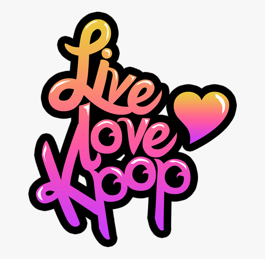 @officialstars ⭐kpop⭐ Kpop Sticker Edit Love Live Livel - Stickers Live Love Kpop Png, Transparent Clipart