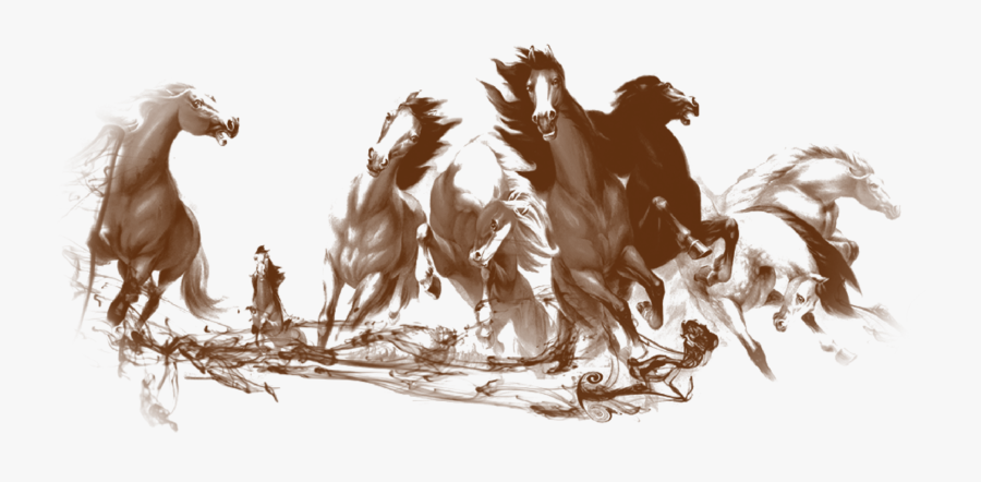 Ink Wash Painting Download Shan Shui - 马 说, Transparent Clipart