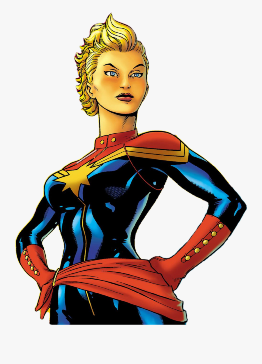 Captain Marvel Poster Png Images - Captain Marvel Makeup Look, Transparent Clipart