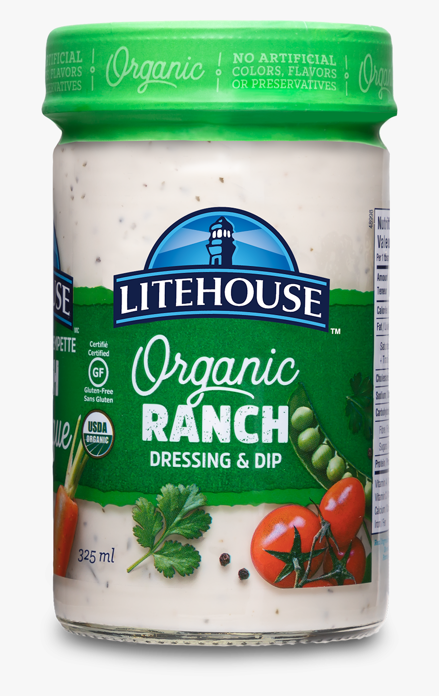 Litehouse Organic Ranch Dressing & Dip - Thousand Island Dressing Original, Transparent Clipart