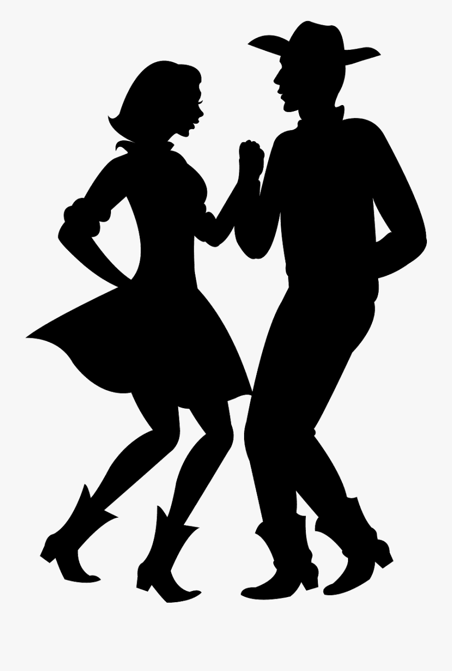 Two Step Silhouette, Transparent Clipart