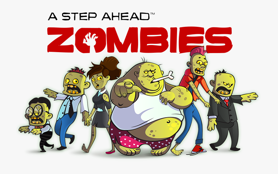 Group Of Zombies Cartoon, Transparent Clipart