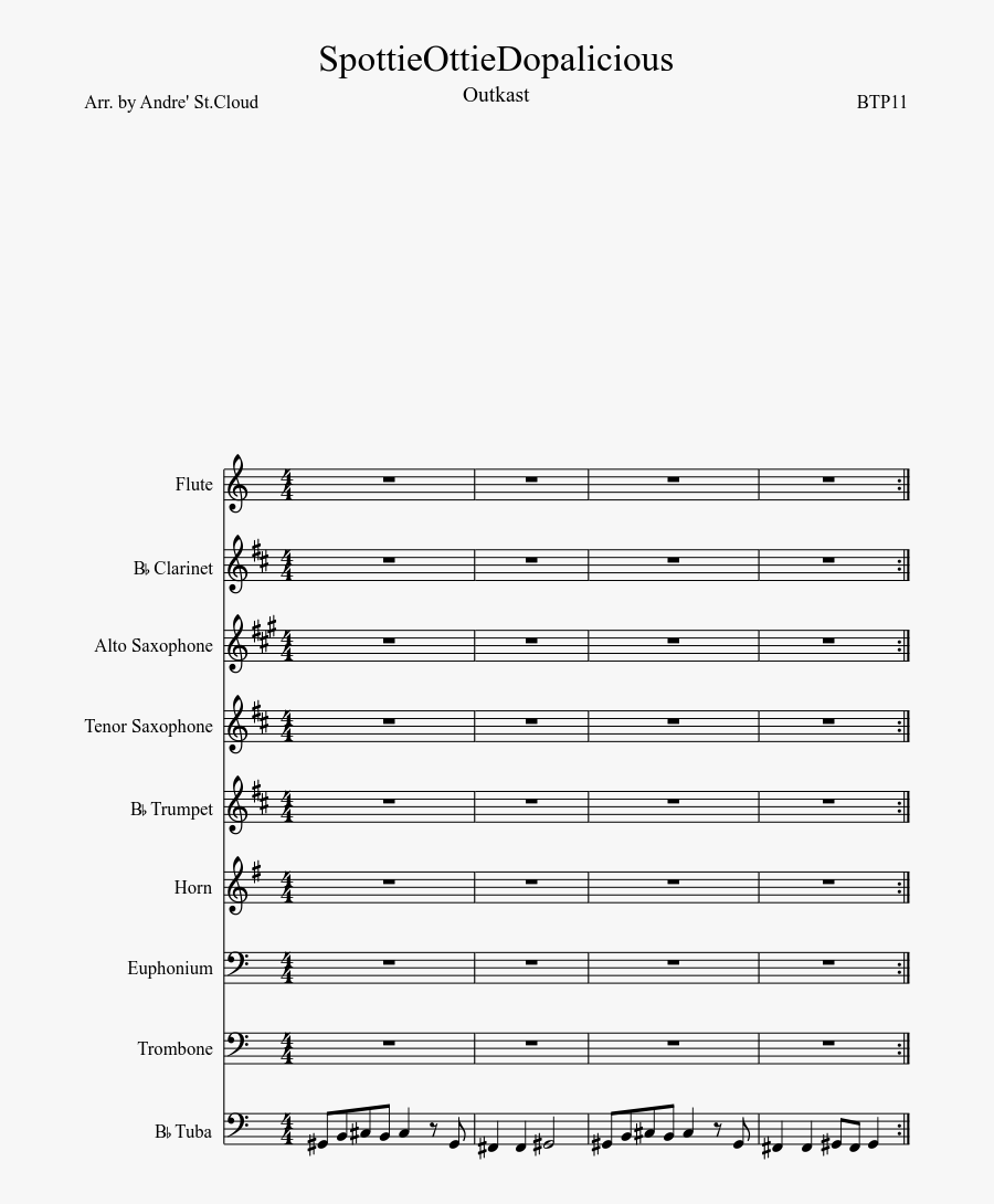 Baby Shark Music For French Horn - Music, Transparent Clipart