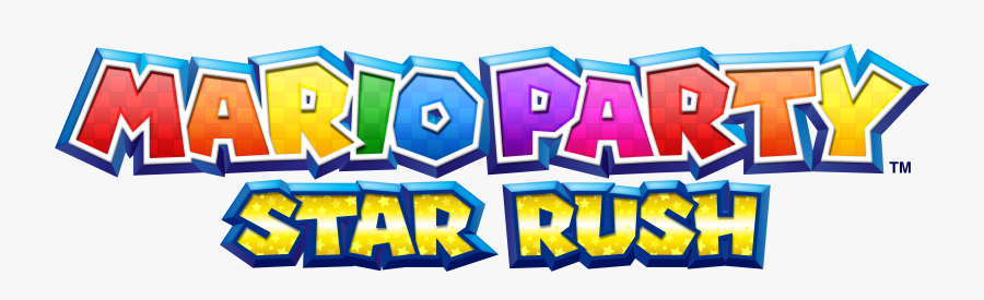 Mario Party Star Rush Logo, Transparent Clipart