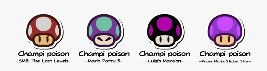 Paper Mario Mushrooms 2 By Graphicsigma-x - Poison Mushroom Lost Levels, Transparent Clipart