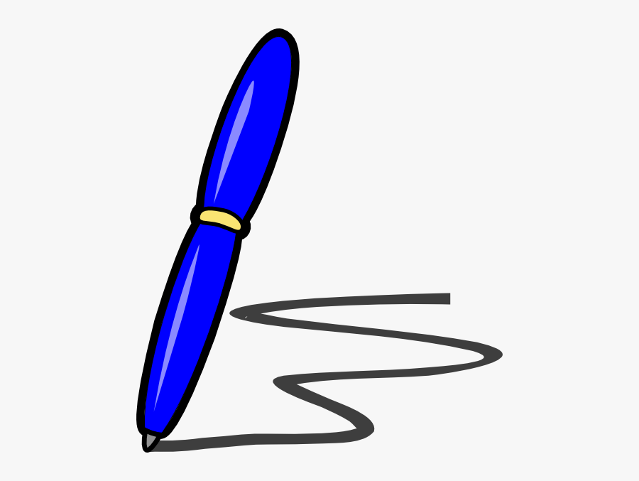 Blue Pen Svg Clip Arts - Red Pen Clip Art, Transparent Clipart