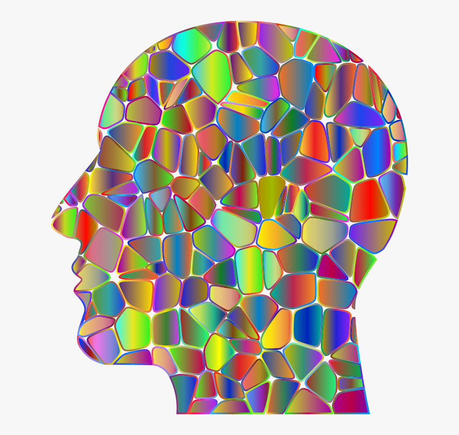Man Head Tiles Polyprismatic Var - Circle, Transparent Clipart