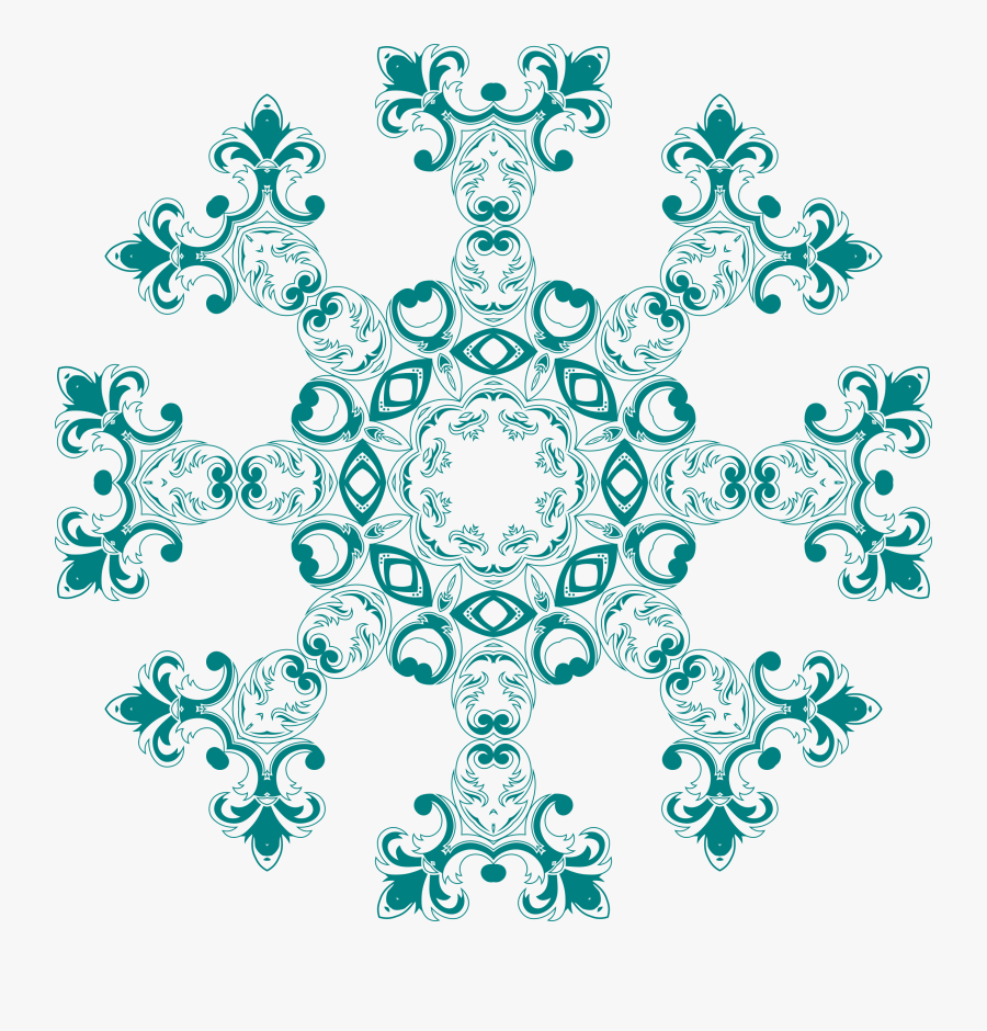 Tile Vector Moroccan - Circle Floral Texture Png, Transparent Clipart