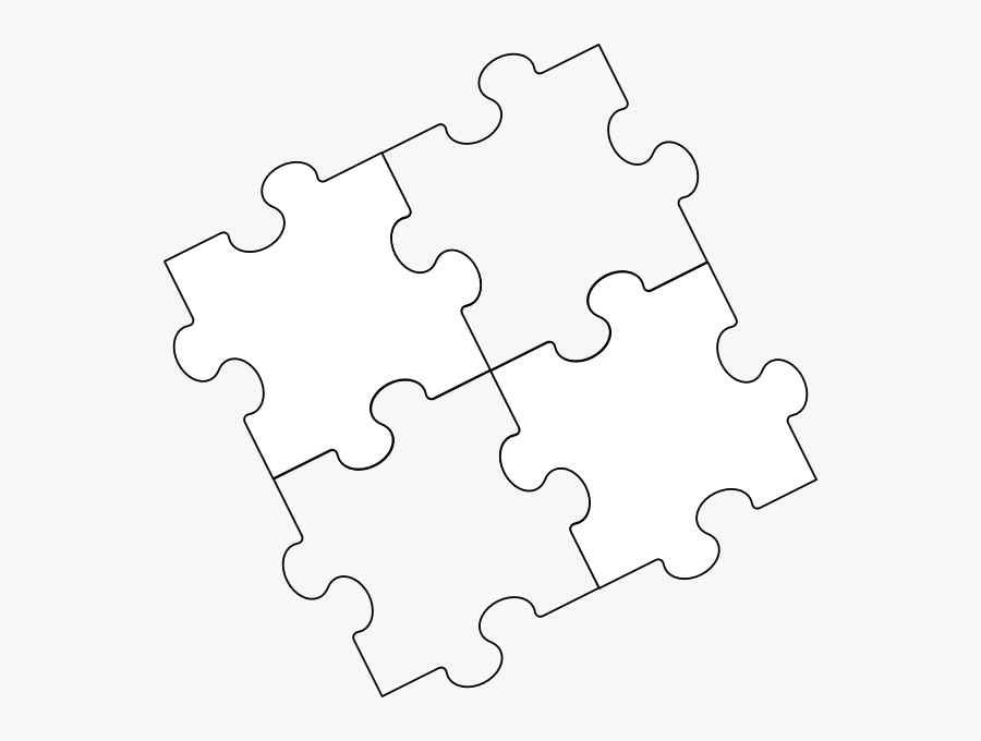 Black And White Puzzle Png, Transparent Clipart