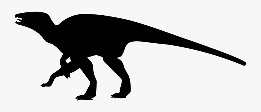 Dinosaur Edmontosaurus Shape - Edmontosaurus Silhouette, Transparent Clipart