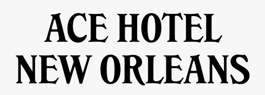 Ace Hotel Nola Logo, Transparent Clipart