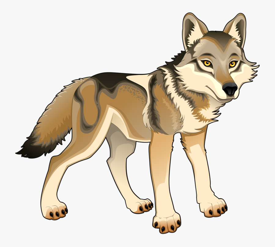 Cartoon Animals Wolf, Transparent Clipart