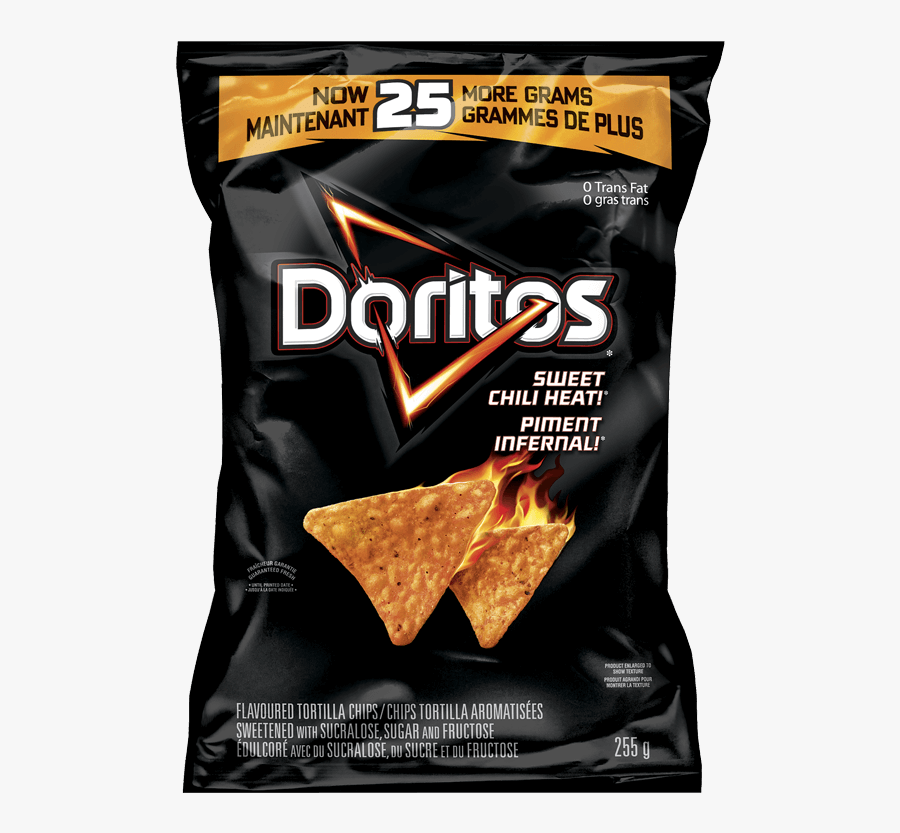 Doritos Sweet Chili Heat - Sweet Chili Doritos, Transparent Clipart