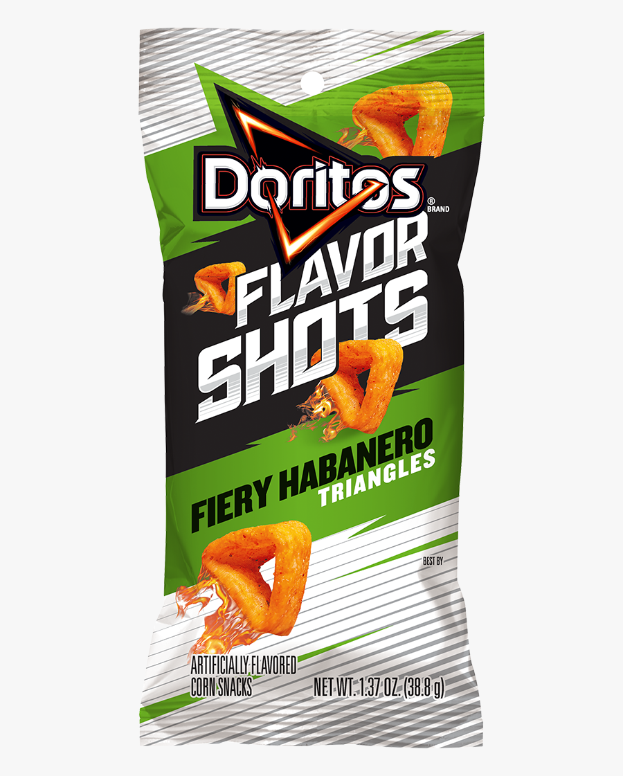 Doritos Flavor Shots Fiery Habanero Triangles - Doritos Flavor Shots Fiery Habanero, Transparent Clipart