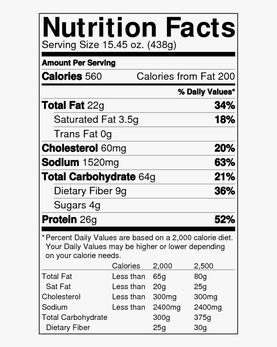 Clip Art Doritos Nutrition Label - Dave's Killer Bagels Nutrition, Transparent Clipart