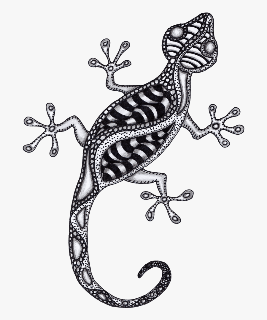 How To Draw A Gecko Leopard Step By Easy The Gekko - Banded Geckos, Transparent Clipart
