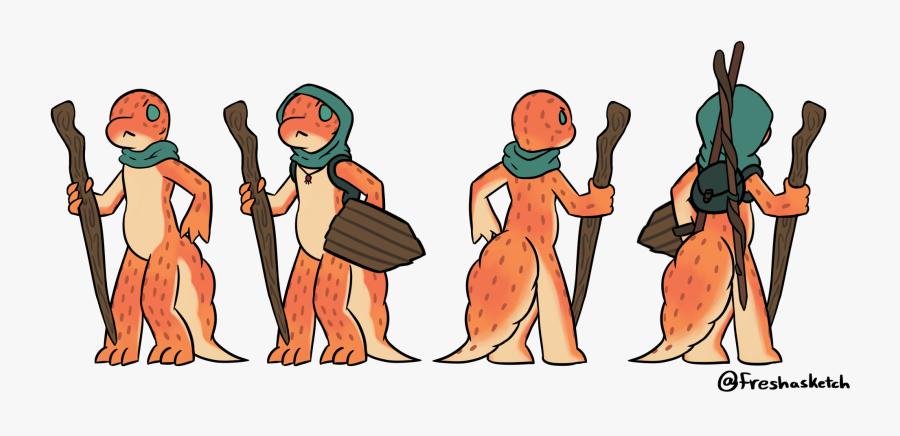 Leopard Gecko Lizardfolk, Transparent Clipart