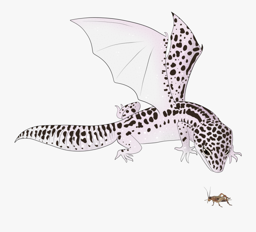 Gecko Léopard Fanart Dragon, Transparent Clipart