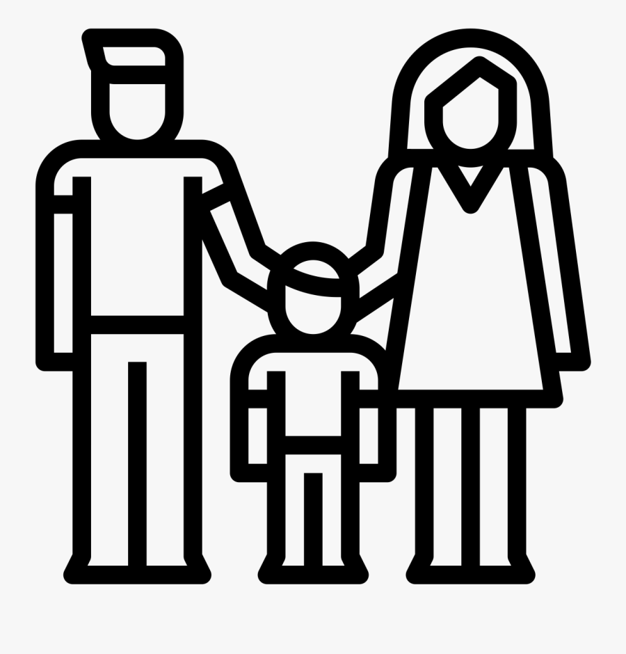Family Holding Hands Drawing, Transparent Clipart