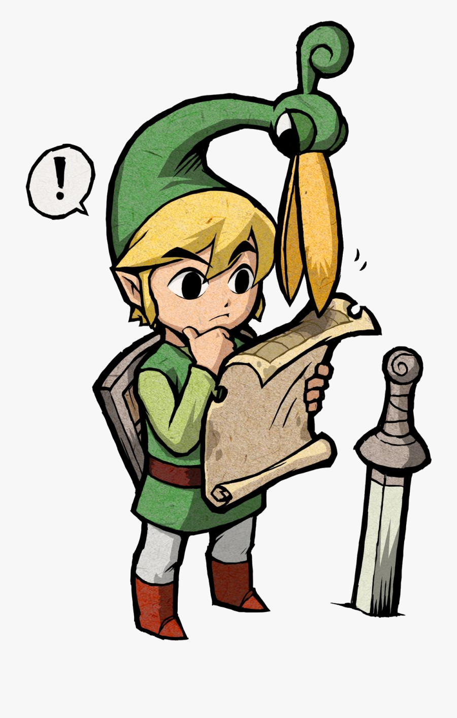 Link Artwork - Legend Of Zelda The Minish Cap Png, Transparent Clipart