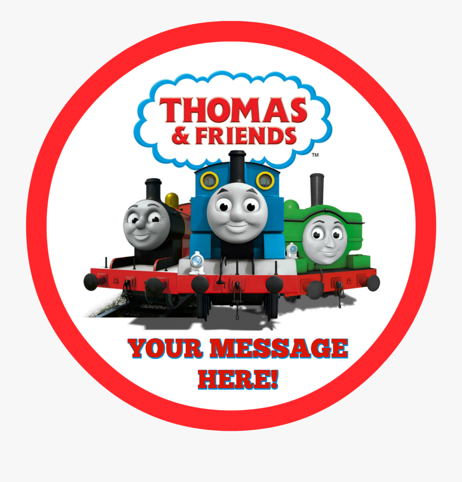 Thomas The Train And Friends Edible Image Cake Topper - Clipart Thomas The Train Png, Transparent Clipart