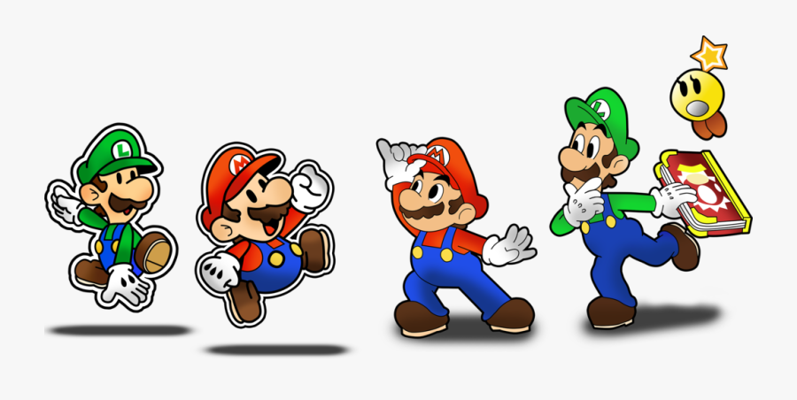 Paper Mario And Paper Luigi, Transparent Clipart