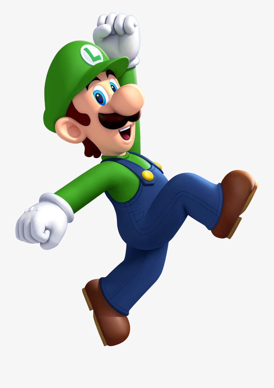 Transparent Wii U Clipart - Super Mario Bros Luigi, Transparent Clipart