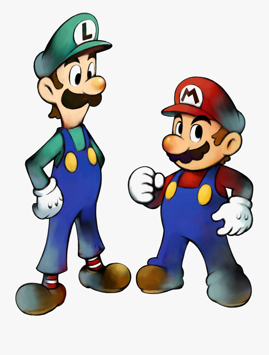Mario And Luigi Png Background Image - Mario And Luigi Superstar Saga Artwork, Transparent Clipart