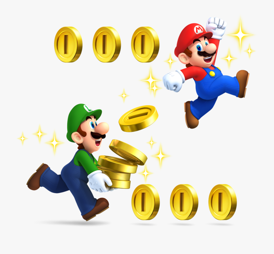 Mario And Luigi Coins, Transparent Clipart