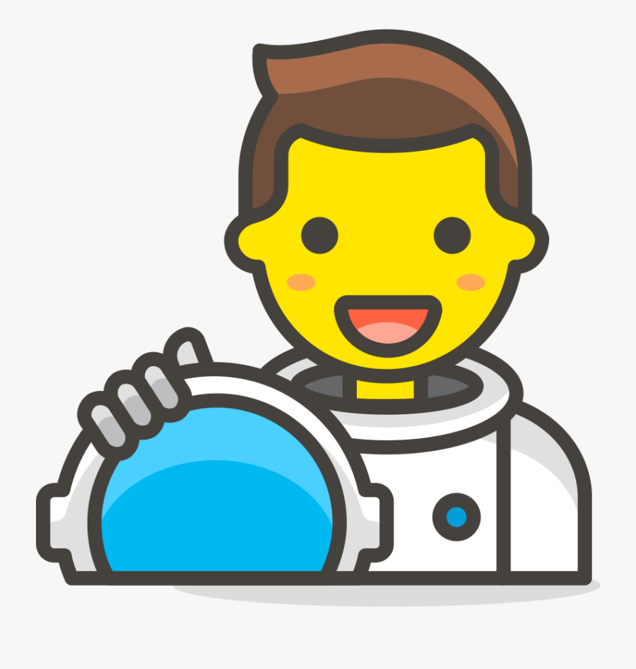 177 Man Astronaut - Shrugging Icon, Transparent Clipart