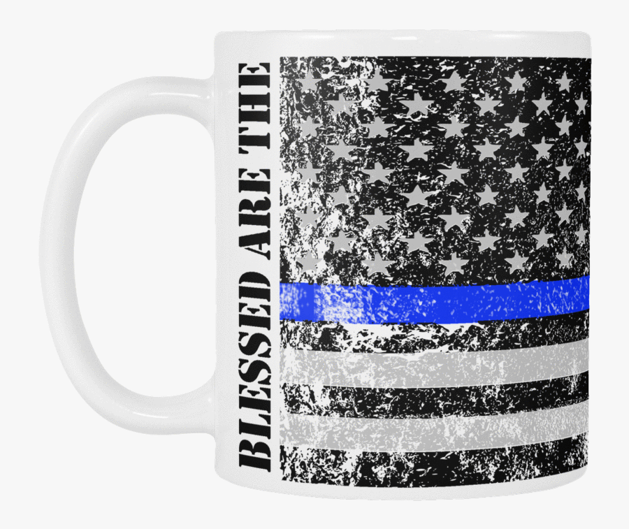 Clip Art Thin Blue Line Mug - Beer Stein, Transparent Clipart