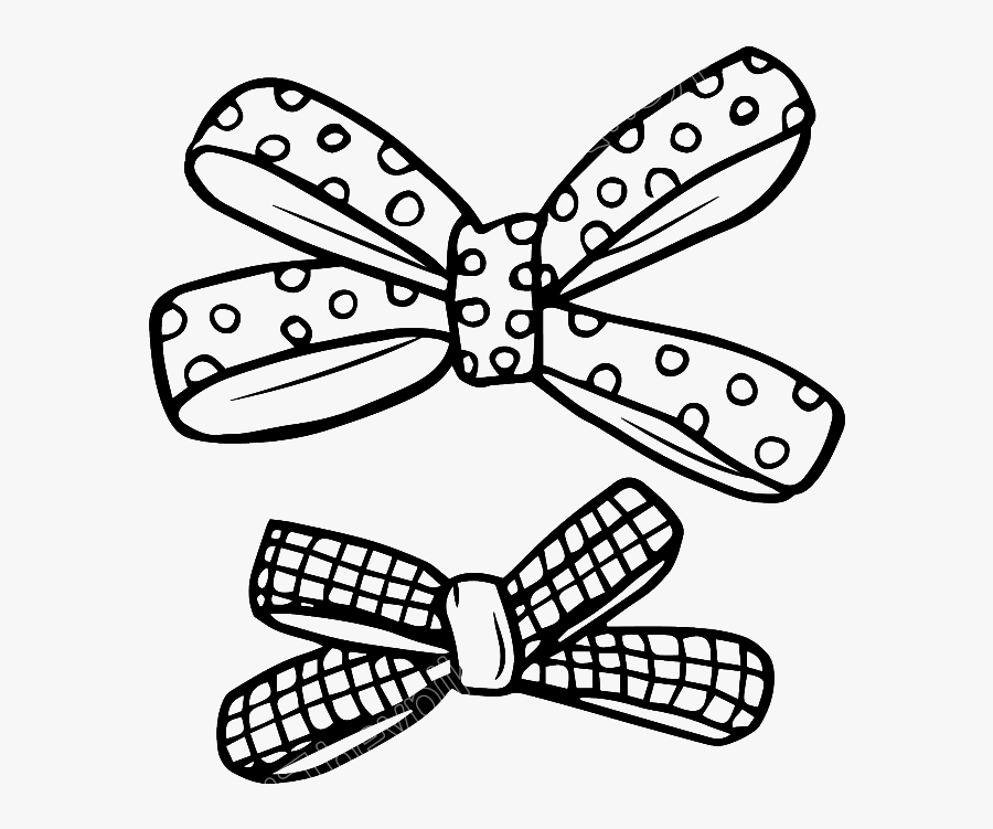 Hand Drawn Bow Png, Transparent Clipart