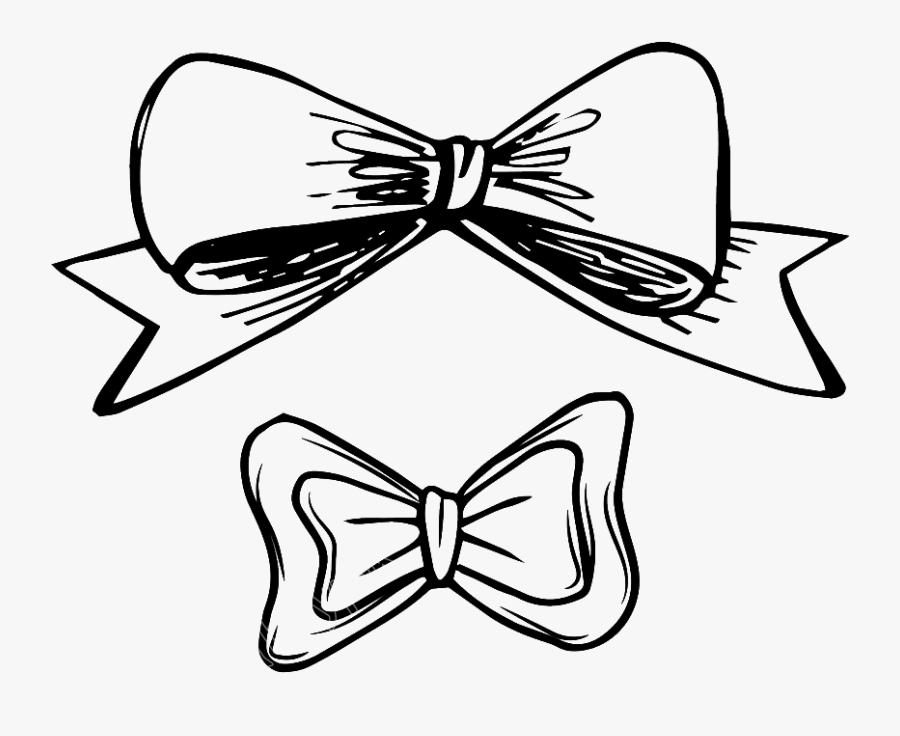 Hand Drawn Bow Png, Transparent Clipart