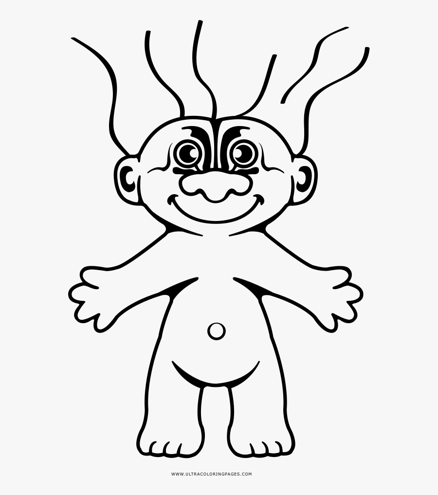 Good Luck Trolls Drawing, Transparent Clipart