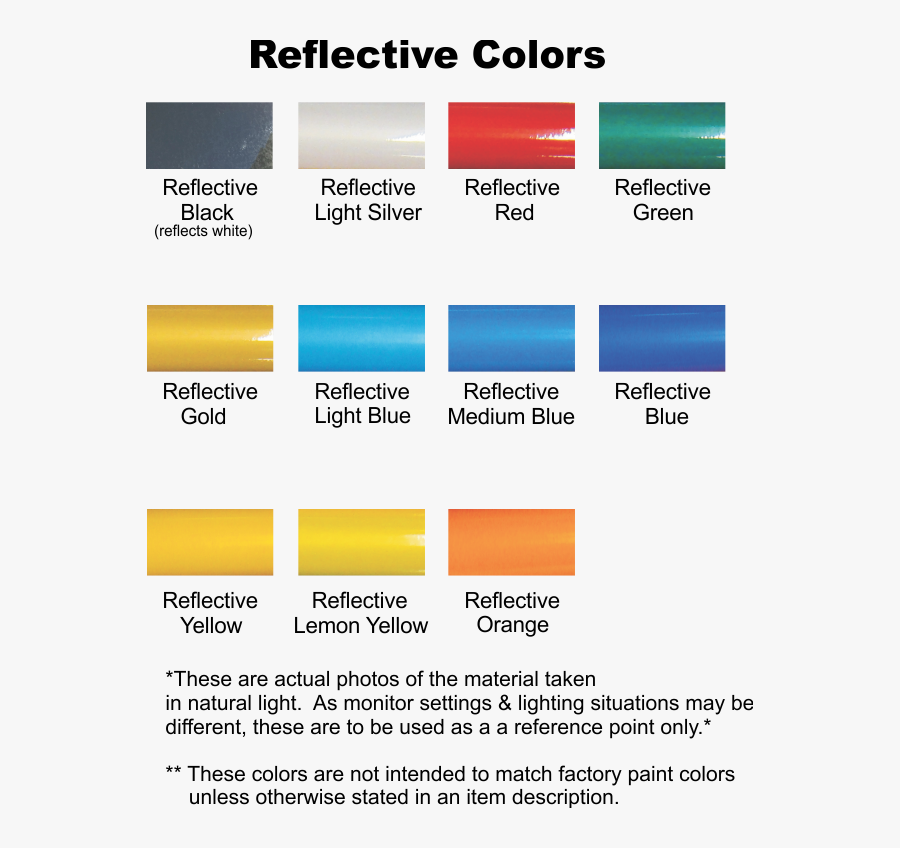 Reflective Colors, Transparent Clipart
