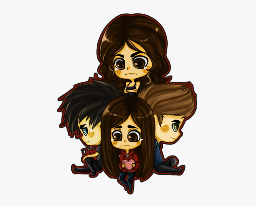 Vampire Diaries Cartoon Draw, Transparent Clipart