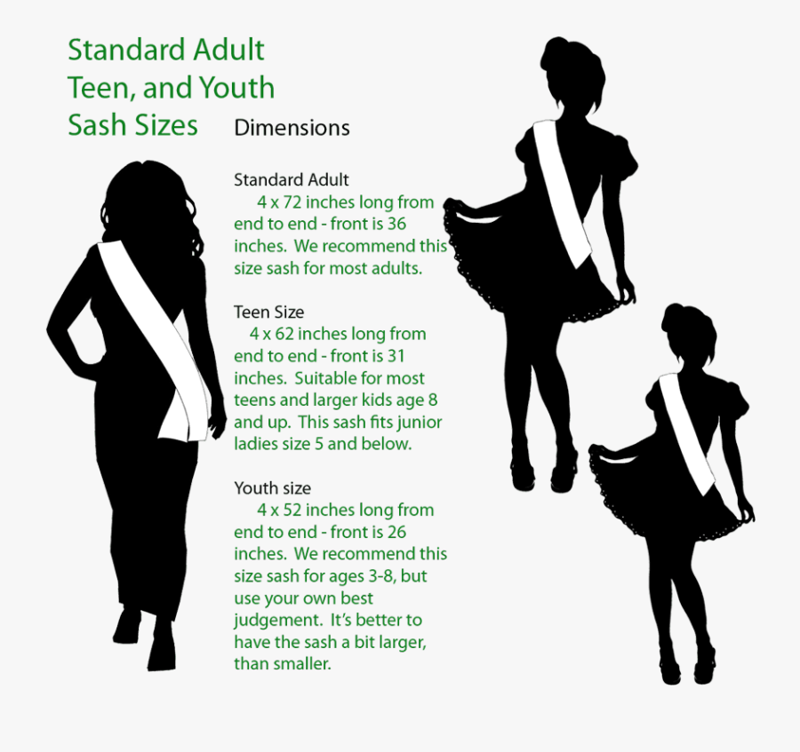 The Sash Company Beauty Pageant Miss America Skirt - Beauty Pageant Sash Size, Transparent Clipart