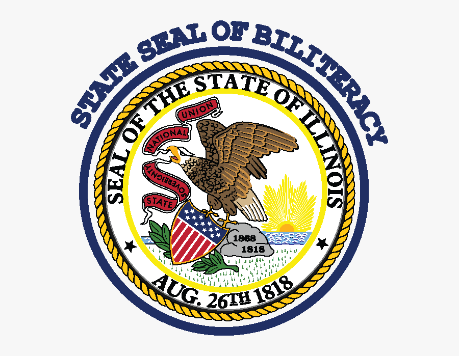 Illinois State Seal Of Biliteracy - Il Seal Of Biliteracy, Transparent Clipart