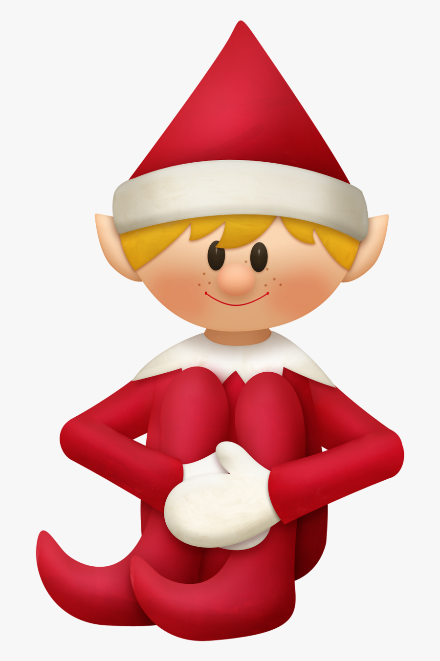 Elf Clipart Couple - Christmas Day, Transparent Clipart