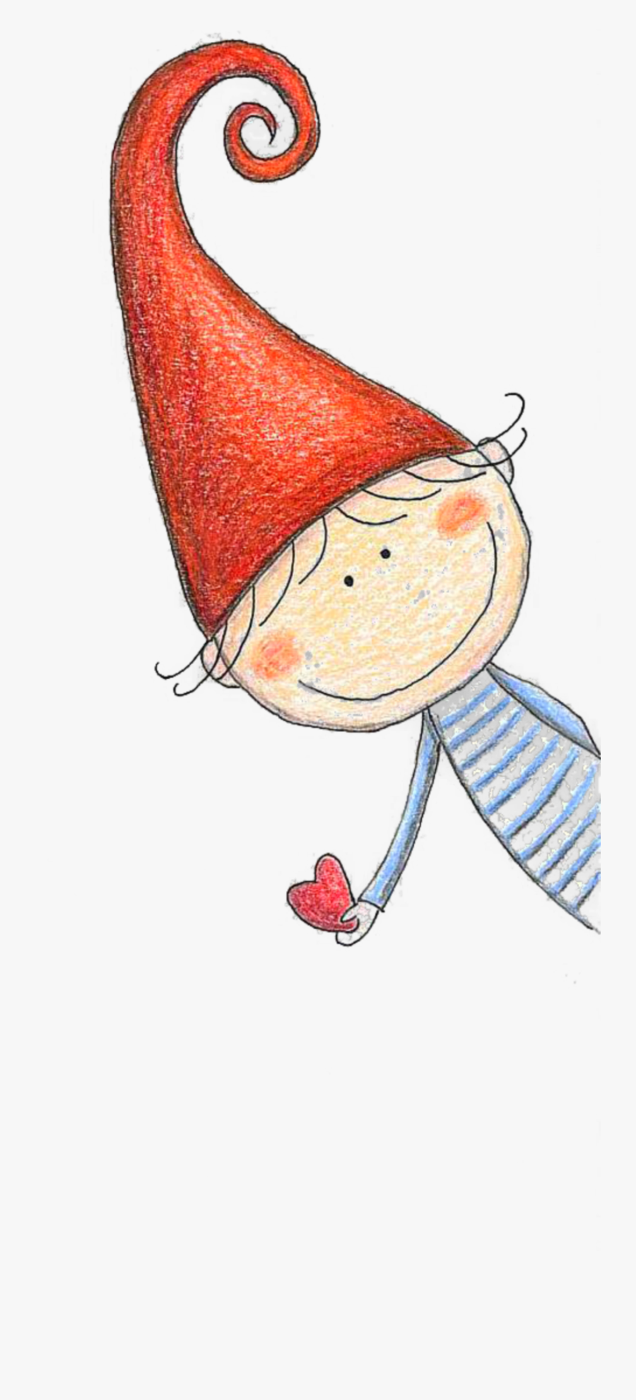 #ftestickers #scelf #christmas #elf #cute - Gnomi Di Natale Disegni, Transparent Clipart