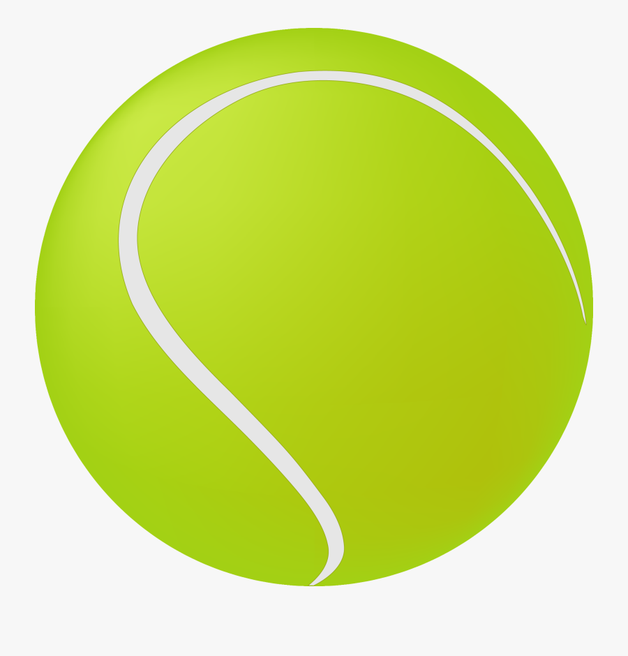 Tennis Ball Green Circle - Circle, Transparent Clipart