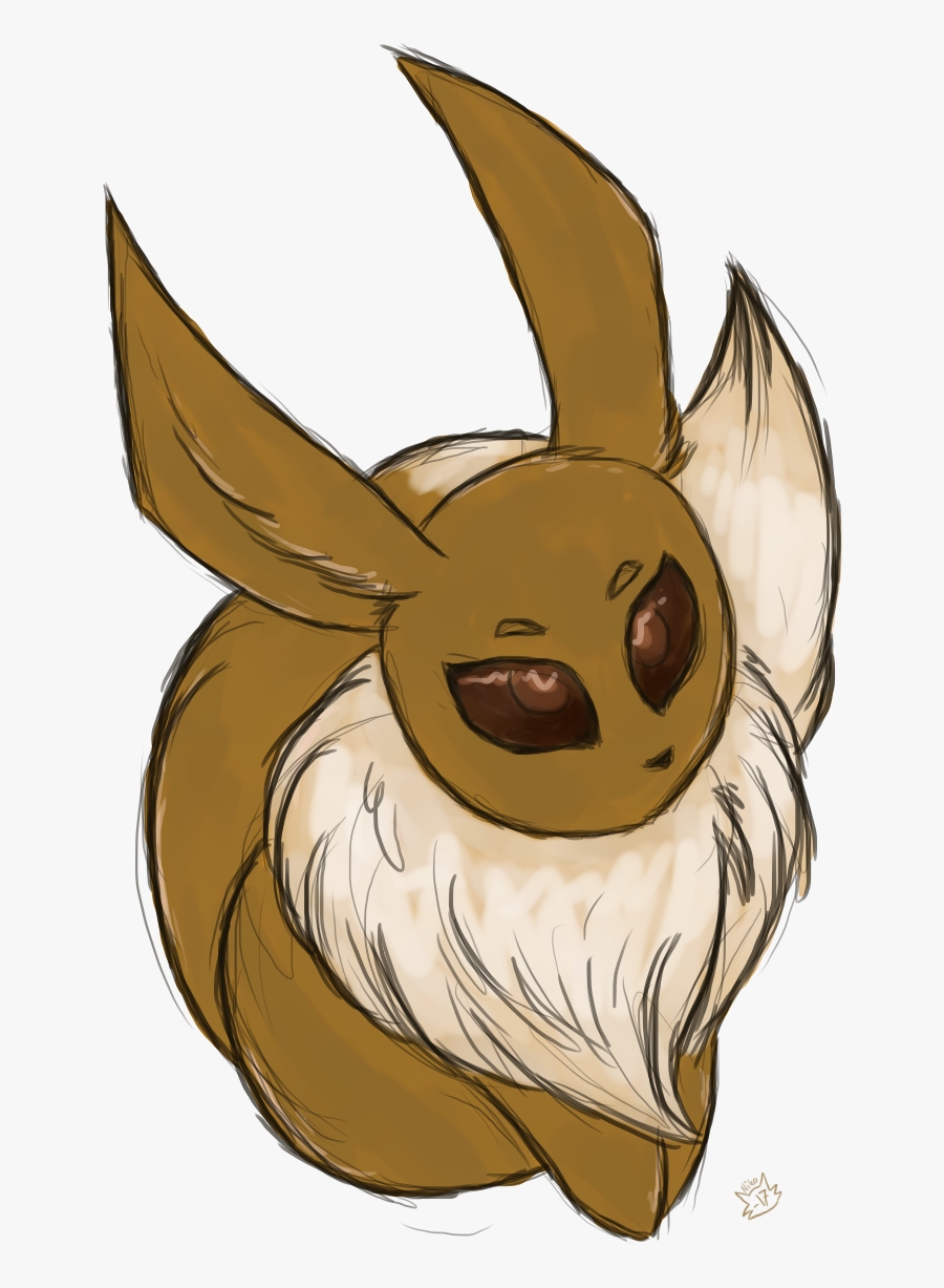 School Doodle - Eevee - Cartoon - Cartoon, Transparent Clipart