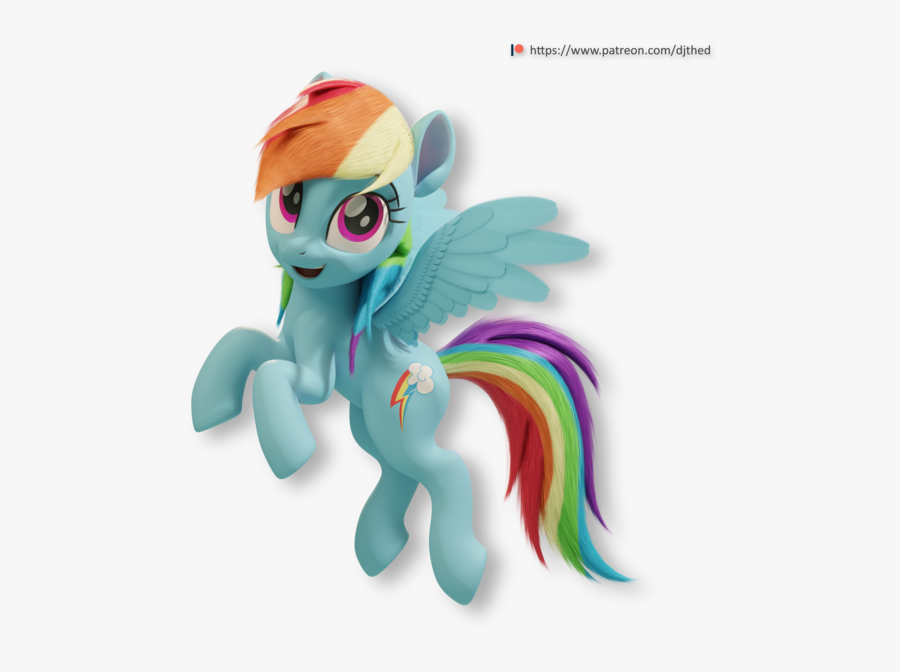 Пони Радуга Дэш 3d, Transparent Clipart
