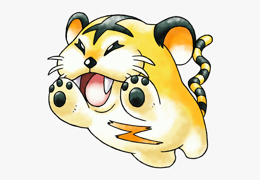 Pikachu Clipart Fierce - Gen 2 Beta Tiger, Transparent Clipart