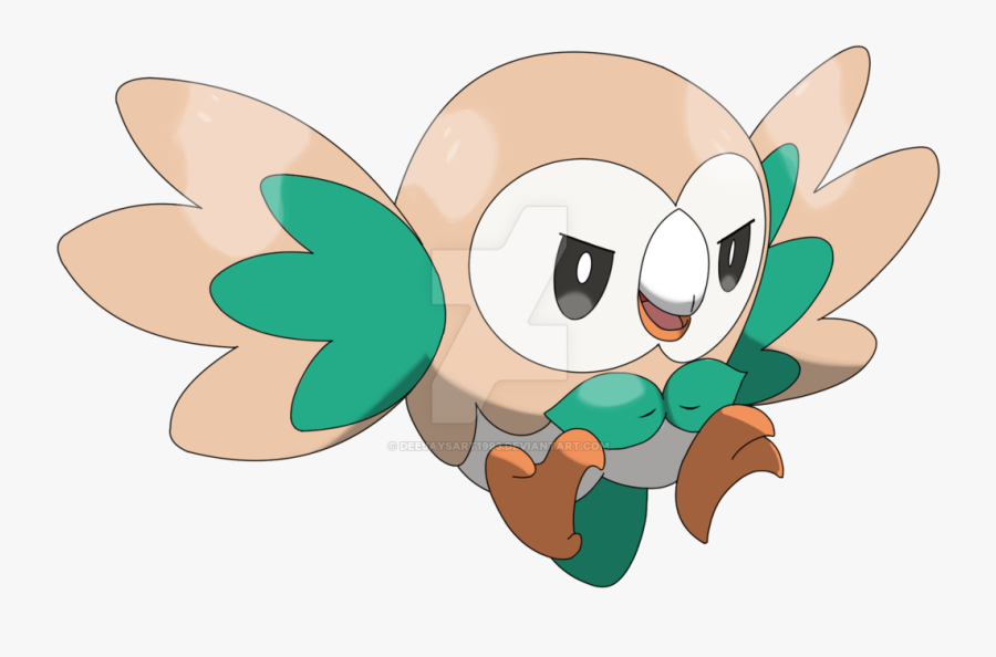 Rowlet By Deejaysart1993 - Rowlet Art Deviantart, Transparent Clipart