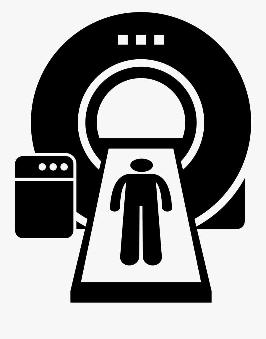 Black And White Hospital X Ray Clipart , Transparent - Mri Scanner Icon, Transparent Clipart