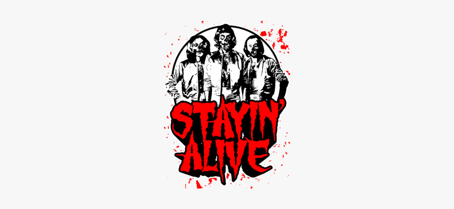 Stayin - Bee Gees T Shirt Design, Transparent Clipart