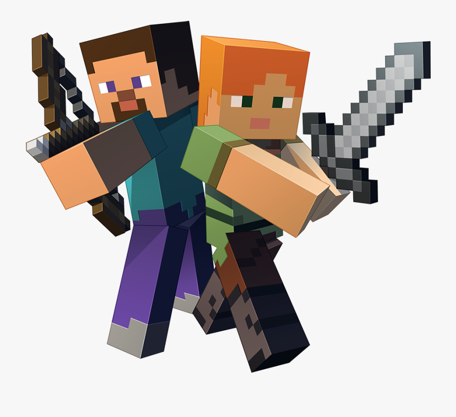 #mc #minecraft #mine #craft #steve #skin #alex #bw - Minecraft Png, Transparent Clipart